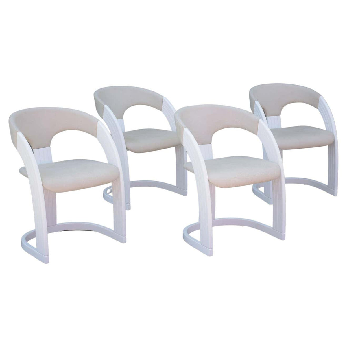Vintage Set of Four Italian Dining Chairs