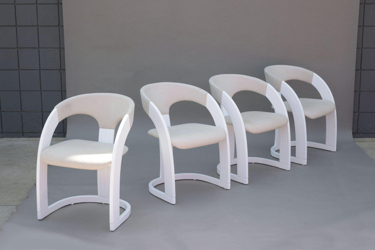Vintage Set of Four Italian Dining Chairs