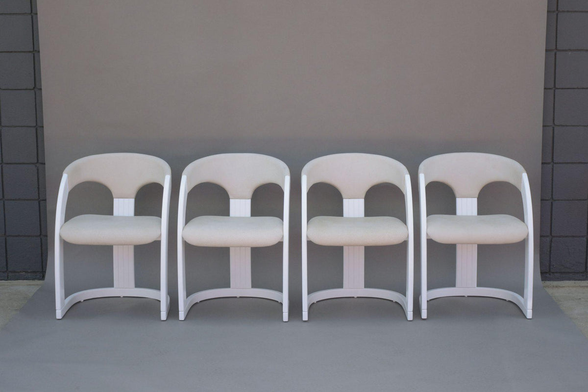 Vintage Set of Four Italian Dining Chairs