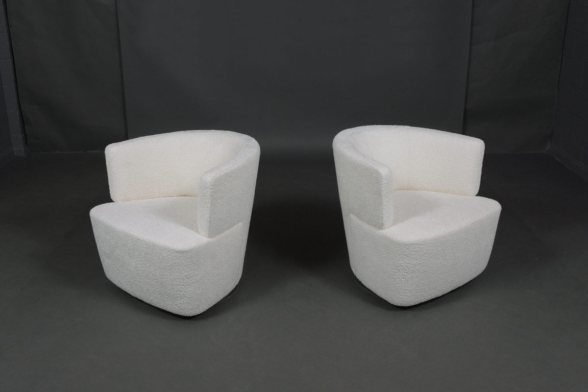 Pair of Vintage Mid-Century Swivel Chairs