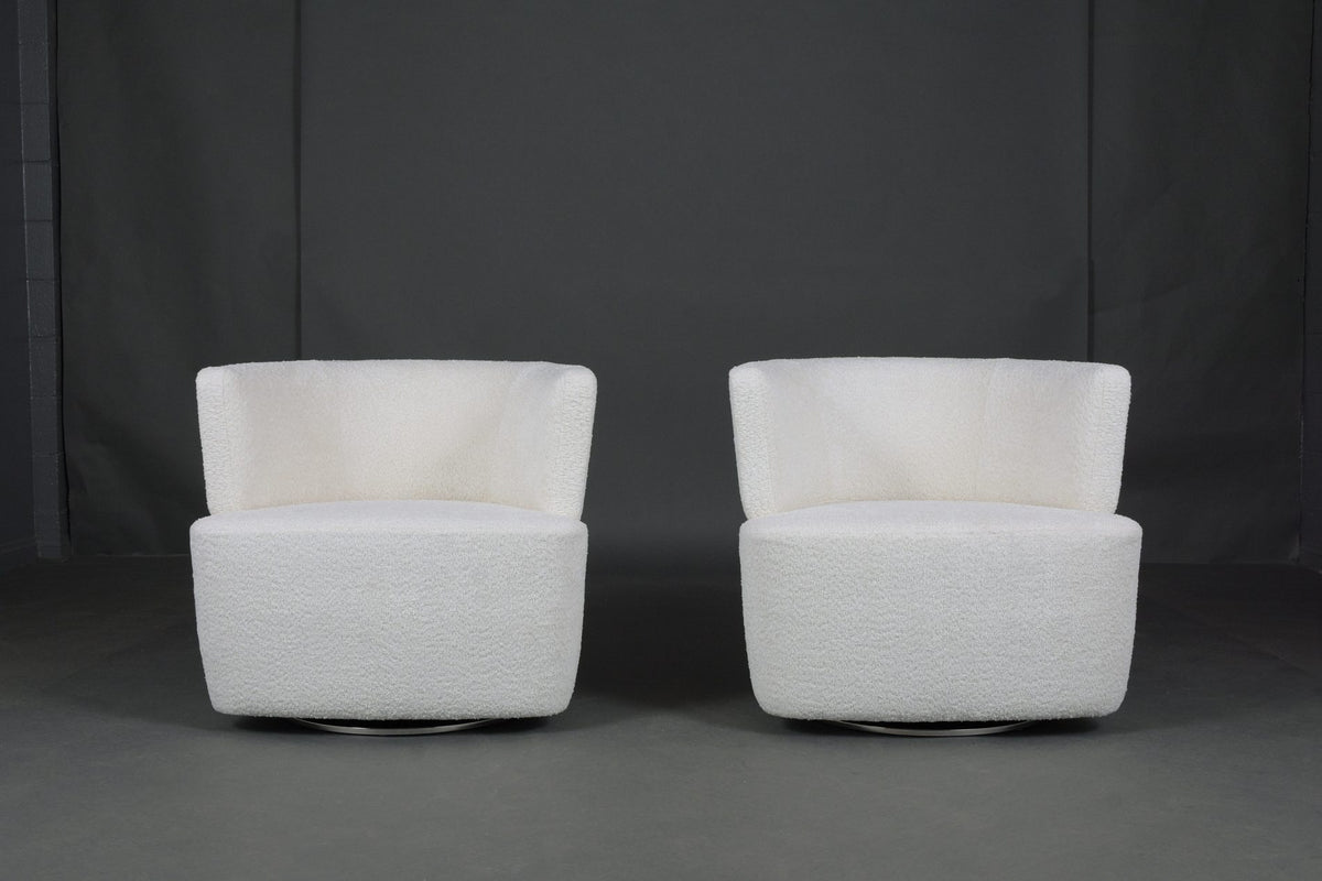 Pair of Vintage Mid-Century Swivel Chairs