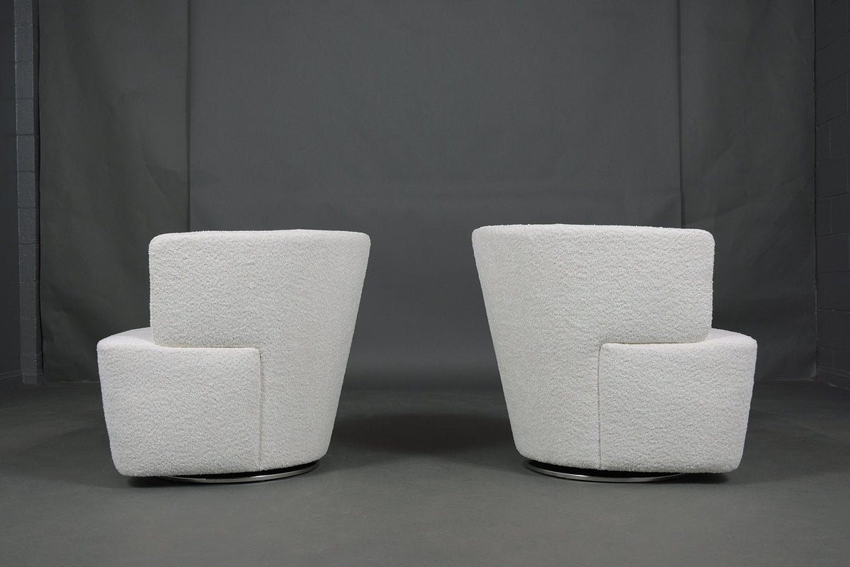 Pair of Vintage Mid-Century Swivel Chairs