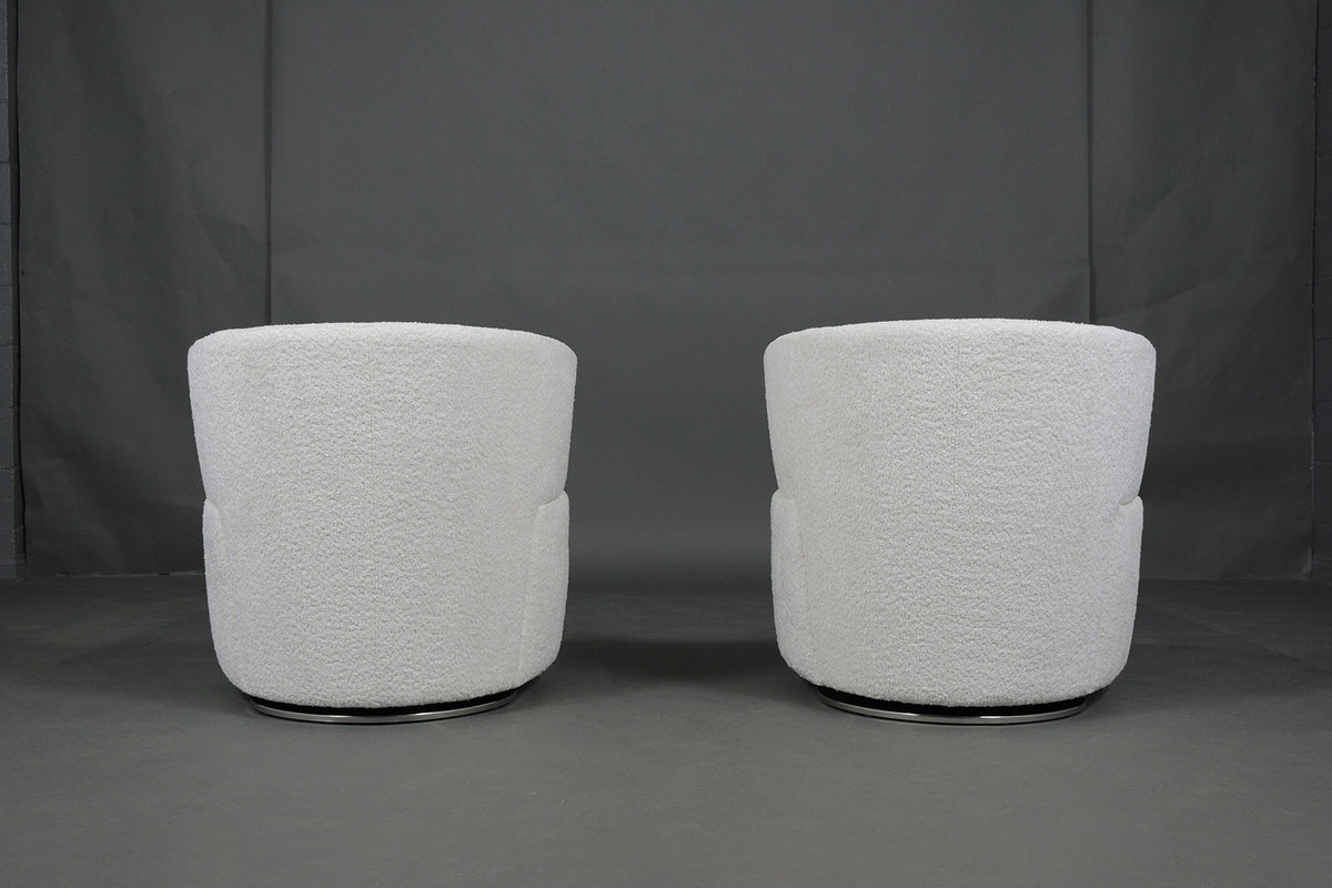 Pair of Vintage Mid-Century Swivel Chairs