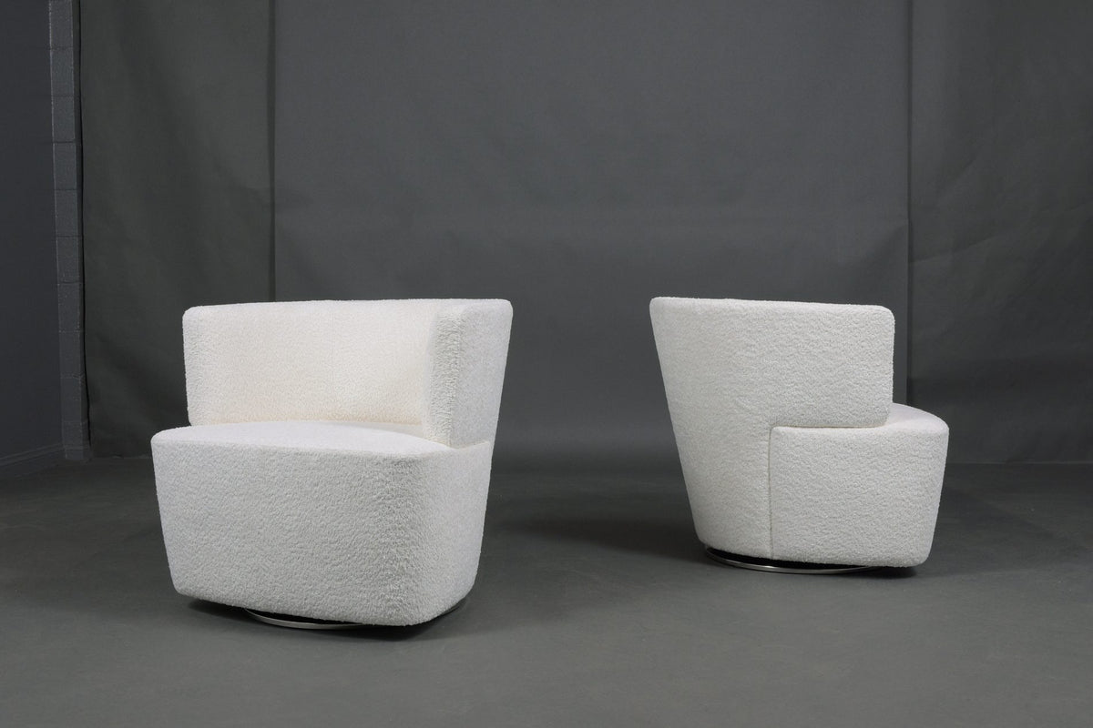Pair of Vintage Mid-Century Swivel Chairs