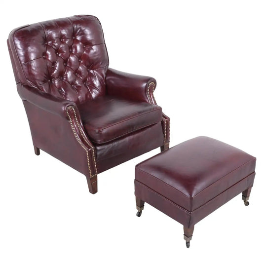 Vintage Chesterfield Leather Upholstery Chair