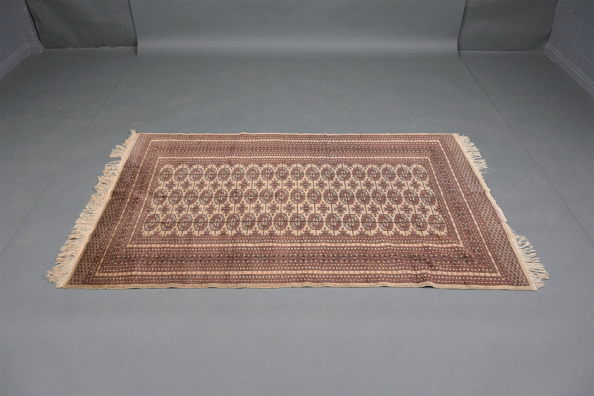 Vintage Kazak Wool Textile Rug