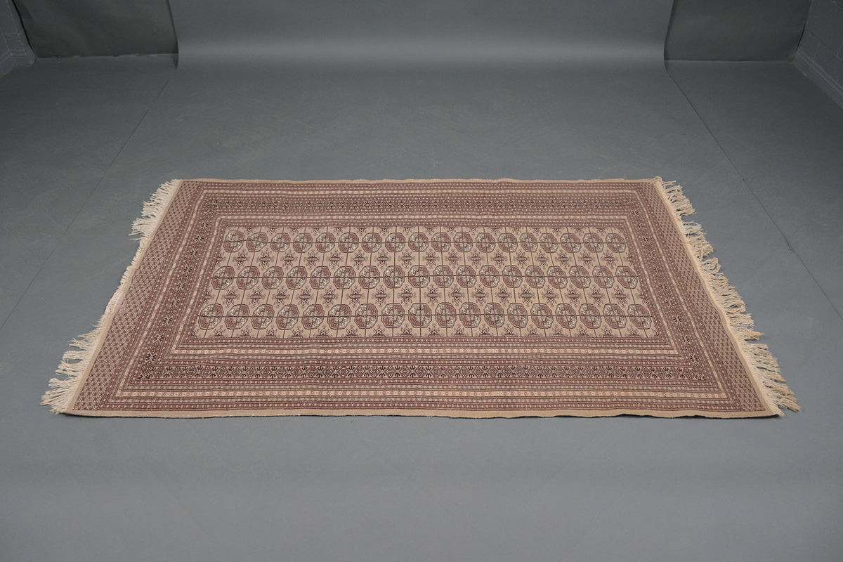 Vintage Kazak Wool Textile Rug