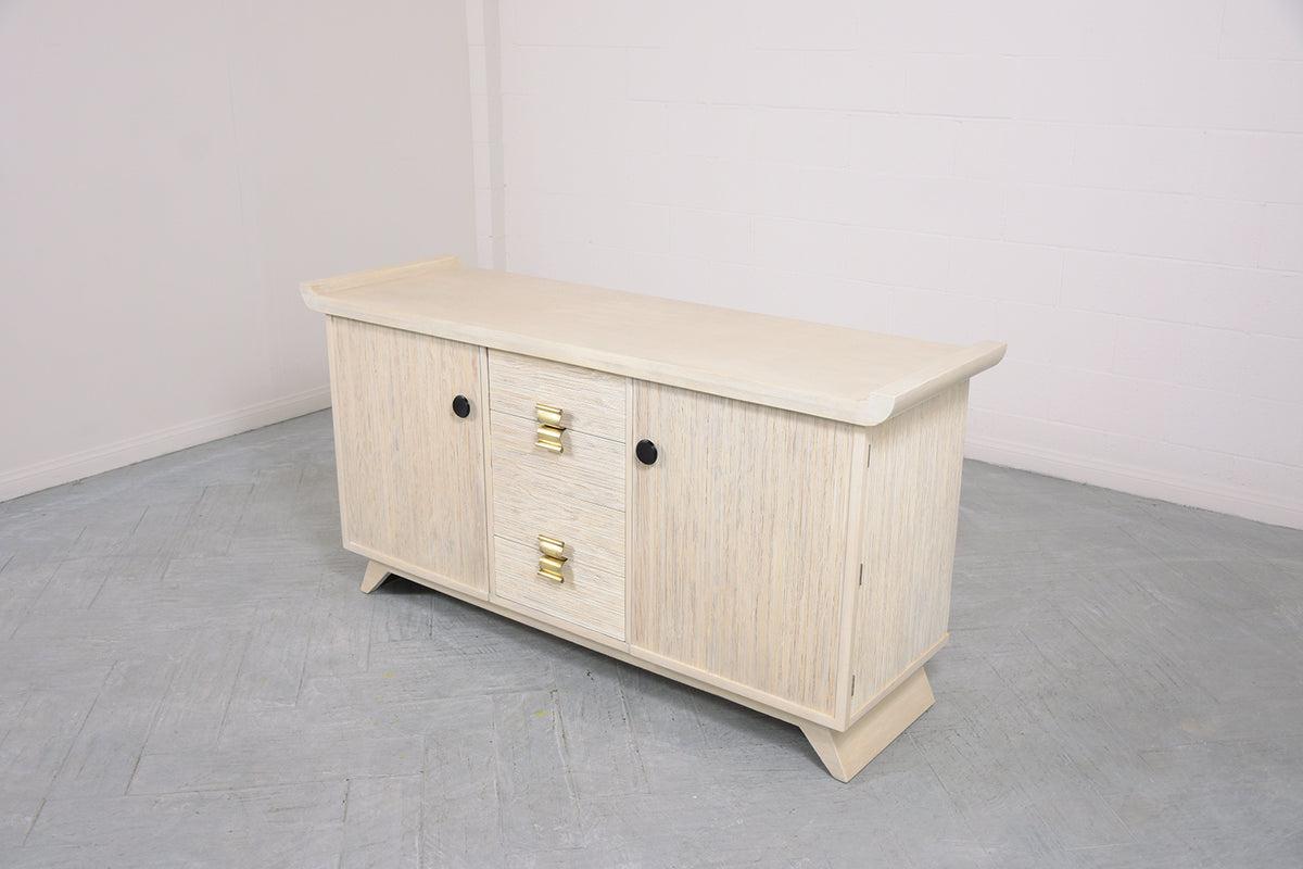 White Washed Paul Frankl for Brown Saltman Credenza