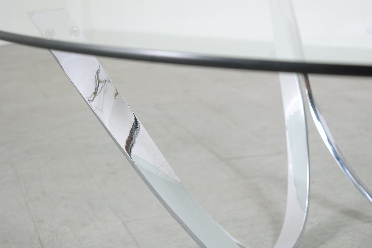 Vintage Mid-Century Chrome Coffee Table