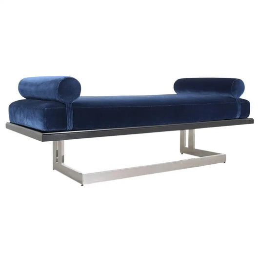 Restored Mid-Century Modern Velvet Daybed