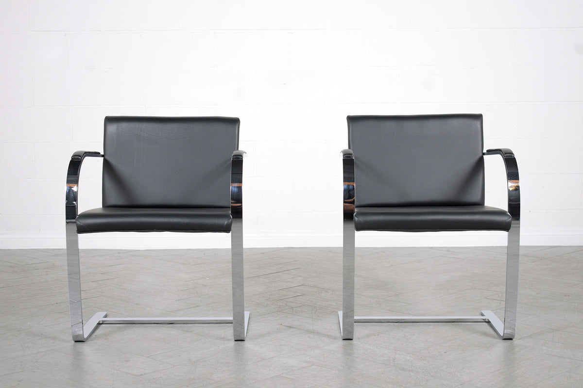 Set of Four Brno Knoll Style Mid-Century Modern Armchairs