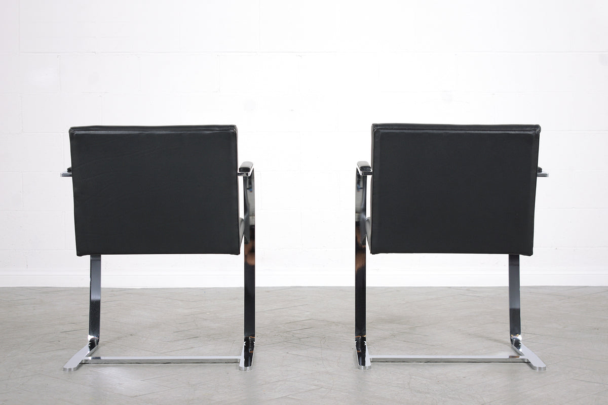 Set of Four Brno Knoll Style Mid-Century Modern Armchairs