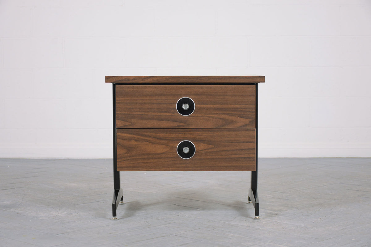 Pair of Two Drawer Mid-Century Modern Nighstands