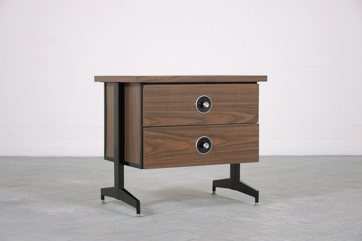 Pair of Two Drawer Mid-Century Modern Nighstands