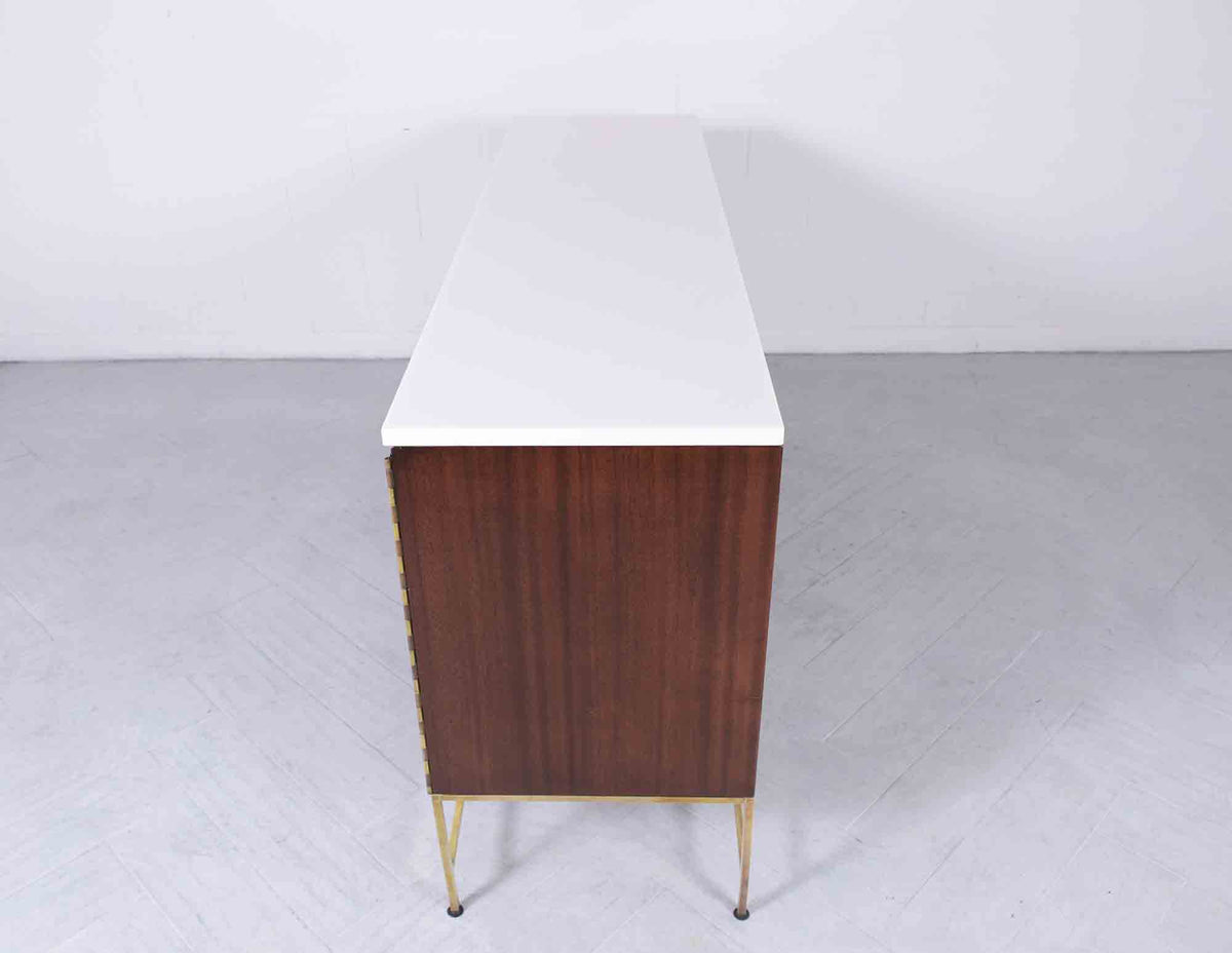 Vintage Paul McCobb Marble Top Credenza