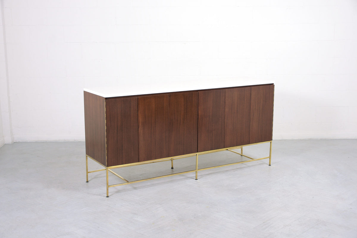 Vintage Paul McCobb Marble Top Credenza