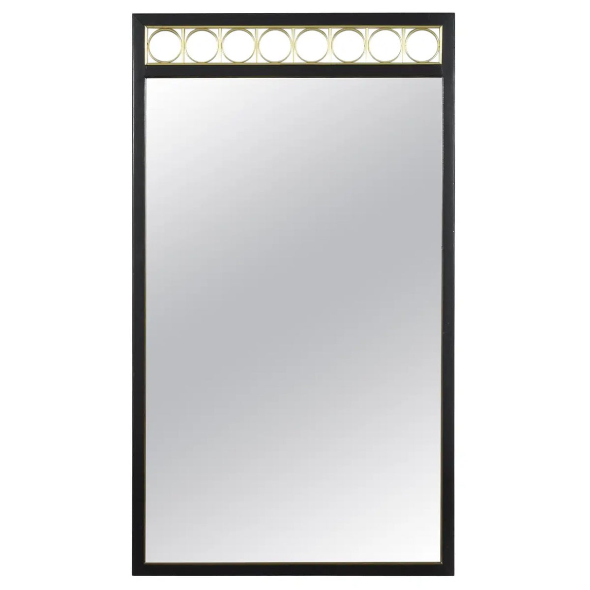 Restored Mid-Century Mahogany Wall Mirror