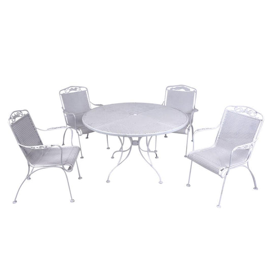 Vintage Five Piece Iron Patio Dining Set